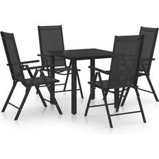 vidaXL 3070631 Juego de comedor de patio, 1 Mesa incl. 4 Sillas