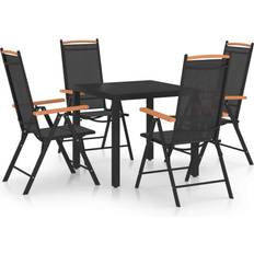 vidaXL 3070625 Set da pranzo per patio, 1 Tavolo incluso 4 Sedie