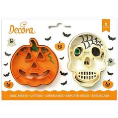 Accessori da forno Decora Skull and Pumpkin Cookie Cutter