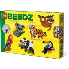 Legetøj SES Creative Iron on Beads Jungle Animals