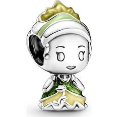 Pandora Disney Princess Tiana And The Frog Charm - Silver/Green/Yellow