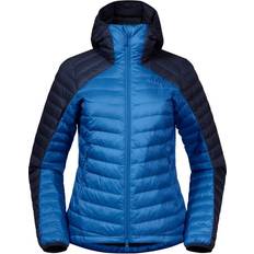 Røros down light jacket Bergans Røros Down Light With Hood W Jacket - Strong Blue/Navy