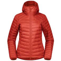 Polyamid Gensere Bergans Røros Down Light With Hood W Jacket - Brick