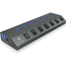 8 pcs USB-hubs ICY BOX IB-HUB1701-C3 7-Port Hub