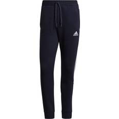 Adidas Essentials Fleece Tapered Cuff 3-Stripes Joggers Pant - Legend Ink/White