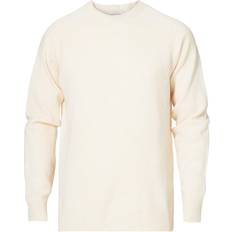 Sunspel Lambswool Crew Neck Jumper - Ecru