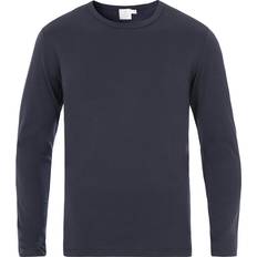 Sunspel T-shirts Sunspel Classic Long Sleeve T-shirt - Navy