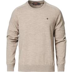 Morris Merino O-neck Khaki Melange - Beige