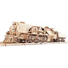 Puzzles 3D Ugears 3D Puzzle in Wood Train 538 Pieces