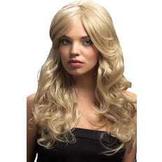 Blond Maskerad Långa peruker Smiffys Fever Nicole Wig Dark Blonde