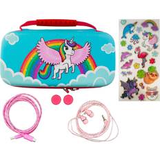 Billiga Spelväskor & Fodral iMP Tech Nintendo Switch Lite 7-in-1 Protector Kit - Over the Rainbow Unicorn