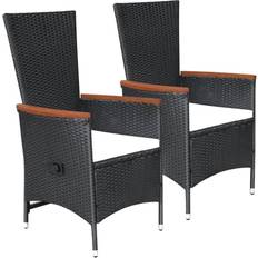 vidaXL 47675 2-pack Silla de jardín para comedor