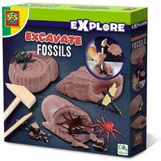 Tre Eksperimenter & trylling SES Creative Explore Excavate Fossils