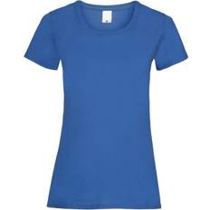 Universal Textiles Womens Value Fitted Short Sleeve Casual T-shirt - Cobalt