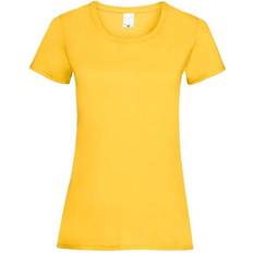 Universal Textiles Womens Value Fitted Short Sleeve Casual T-shirt - Gold