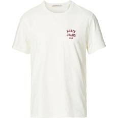 Nudie Jeans T-shirts Nudie Jeans Roy Logo T-Shirt - Off White