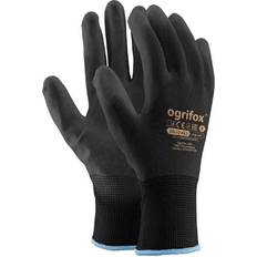 Ogrifox Polyurethane Coating Protective Gloves - Black