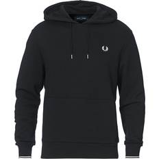Tipped Hooded Sweatshirt - Black