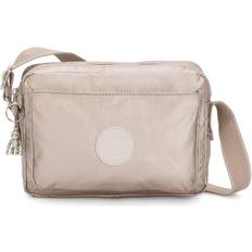 Kipling Crossbody Tas Abanu M Metallic Glow Goud Gemiddeld Vrouw 100% Polyamide