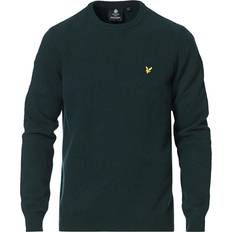 Lyle & Scott Crew Neck Lambswool Blend Jumper - Dark Green Marl