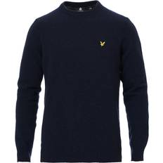 Lyle & Scott Crew Neck Lambswool Blend Jump Azul