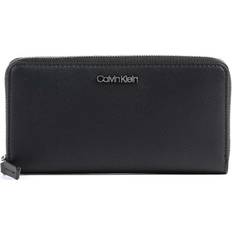 Calvin Klein Large Zip Around Wallet - Zwart