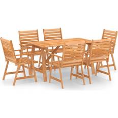 vidaXL 3057845 Patio Dining Set, 1 Table incl. 6 Chairs