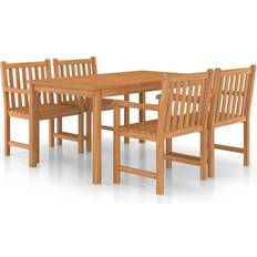 vidaXL 3059935 Essgruppe, 1 Tisch einschl. 4 Stühle