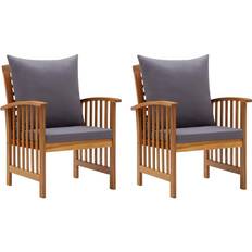 vidaXL 310258 2-pack Garden Dining Chair, Lounge Chair