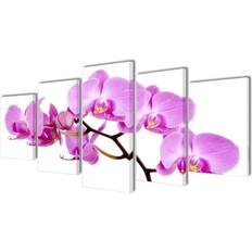 Blanco Decoraciones de Pared vidaXL Orchid Decoración de Pared 200x100cm