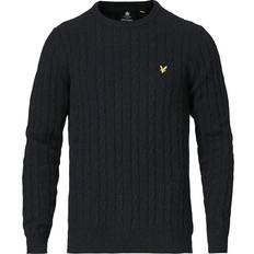 Lyle & Scott Cable Jumper - Jet Black Marl