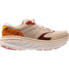 Laced - Unisex Walking Shoes Hoka Bondi L Suede - Shifting Sand/Multi