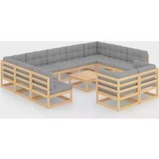 vidaXL 3077269 Loungeset, Bord inkl. 11 Soffor