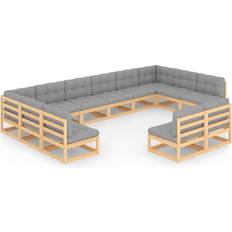 10 Outdoor Lounge Sets vidaXL 3077234 Outdoor Lounge Set, Table incl. 12 Sofas