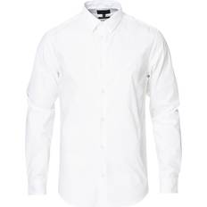 M Camicie Emporio Armani Stretch Nylon Blend Shirt - White