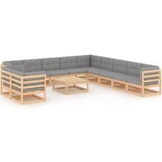 10 Outdoor Lounge Sets vidaXL 3076989 Outdoor Lounge Set, 1 Table incl. 11 Sofas