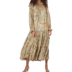 Balloon Sleeves - Long Dresses Free People Feeling Groovy Maxi Dress - Black Combo