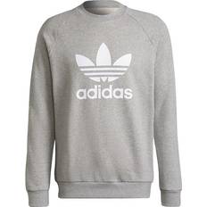 Adidas trefoil crew Adidas Sweatshirt Trefoil Crew Medium Grey Heather/White