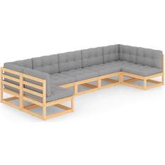 vidaXL 3077184 Loungeset, Bord inkl. 7 Soffor