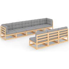 vidaXL 3077144 Loungeset, Bord inkl. 8 Soffor