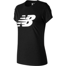 Ladies new balance New Balance Logo Graphic QT T Shirt Ladies - Black