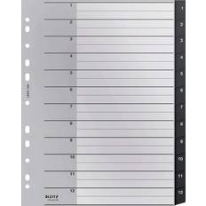 Kontorartikler Leitz Recycle Register PP Extra Wide 1-12