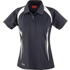 Fitness & Gym - Women Polo Shirts Spiro Team Spirit Polo Shirt Women - Black/White