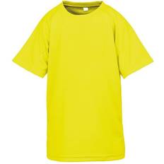 Spiro Kid's Impact Performance Aircool T-shirt - Flo Yellow