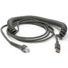 Datalogic Coiled USB A-RJ45 Adapter 5m