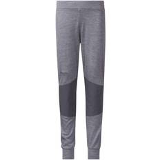 Wolle Outdoor-Hosen Bergans Kid's Myske Wool Pants - Solid Grey Melange/Solid Dark Grey