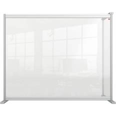 Schermi divisori da scrivania Nobo Premium Plus Clear Acrylic Protective Desk Divider Screen Modular System Extension