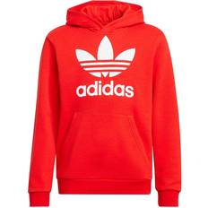 Adidas junior hoodie Barnkläder adidas Junior Trefoil Hoodie - Red/White (H37764)