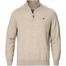 Morris John Merino Half Zip - Beige