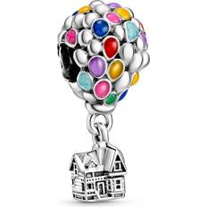 Multicolour Charms & Pendants Pandora Disney Pixar's Up House & Balloons Charm - Silver/Multicolour